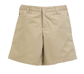 SCS Girls Flat Front Blend Shorts 3rd-8th